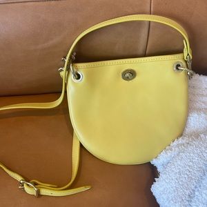 JW Hulme mustard yellow crossbody purse